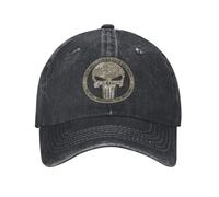 PIORUJK Vintage Il Punitore Teschio Logo Dio Giudice Berretto da Baseball Distressed Lavato Sun cap Comic Daredevil Cappelli Regolabili da Viaggio all'aperto