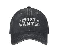 PIORUJK Vintage Most Wanted Cowboy Western Bachelorette Berretto da Baseball Uomo Distressed Denim Snapback Cappello attività All'aperto Regalo Cappelli cap