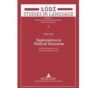 Piotr Cap Explorations in Political Discourse (Tascabile)