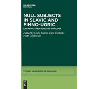 Piotr Cegłowski Null Subjects in Slavic and Finno-Ugric (Copertina rigida)