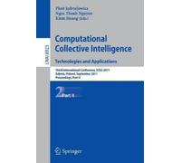 Piotr Jedrzejow Computational Collective IntelligenceTechnologies an (Tascabile)