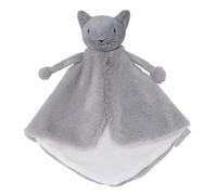 Pioupiou et Merveilles - Doudou Mantello Marionette Oscar Le Cat - Peluche per bambini - da intagliare ovunque - 30 x 30 cm - Velour molto morbido - Dalla nascita - 16690