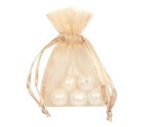 Piovaccari Bustina Organza Portaconfetti con Tirante Raso H 7,5 x 5 Cm Skin 10 Pz