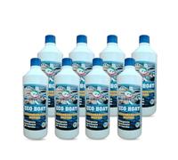 Pip Detergente per Barche Eco Boat, Super Sgrassatore Multiuso, Sgrassante Nautico, Completa Cura e Manutenzione della Imbarcazione, Professionale, Concentrato, Kit Flacone 8 x 1LT