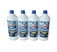 Pip Detergente per Barche Eco Boat, Super Sgrassatore Multiuso, Sgrassante Nautico, Completa Cura e Manutenzione della Imbarcazione, Professionale, Concentrato, Kit Flacone 4 x 1LT