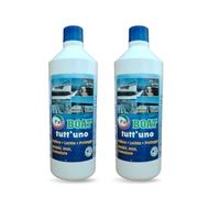 Pip Detergente per Barche Eco Boat Tutt'uno, Pulisce Lucida e Protegge Acciao Inox e Cromature, Completa Cura e Manutenzione della Imbarcazione, Professionale, Concentrato, Kit Flacone 2 x 1 LT