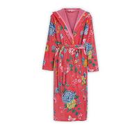 PiP Studio - Accappatoio Good Evening Corallo, in spugna, con fiori e cappuccio, taglia: M