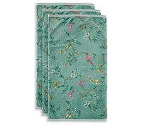 Pip Studio Asciugamano Les Fleurs | verde - 55 x 100 cm
