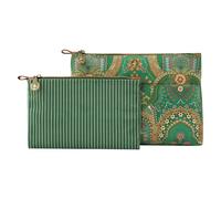 Pip Studio borsa da toilette Caryn Cosmetic Bags Combi Jabali Green verde