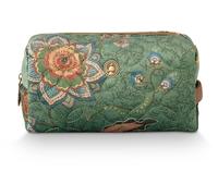 Pip Studio borsa da toilette Coco Cosmetic Bag Mumbai Morning Green verde scuro