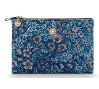 Pip Studio borsa trucco Charly Cosmetic Flat Pouch Quilted Daisy Dreams Blue