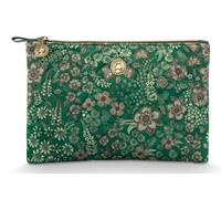 Pip Studio borsa trucco Charly Cosmetic Flat Pouch Quilted Daisy Dreams Green verde