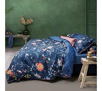 PIP Studio Completo Lenzuola copriletto Matrimoniale Flower Festival-Blu