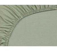 PIP Studio Duo Stripe - Lenzuolo con angoli elasticizzati, colore kaki, 100 x 200 cm