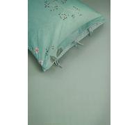 Pip Studio Lenzuolo con angoli Goodnight by Pip Studio, colore grigio/verde, 160 x 200/220 cm