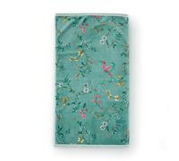 Pip Studio Les Fleurs - Asciugamano 55 x 100 cm, colore: verde