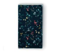 Pip Studio Les Fleurs - Asciugamano blu scuro, 55 x 100 cm, 1 pezzo