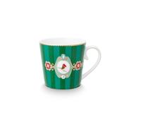 PiP Studio Love Birds Medallion - Tazza con manico, 250 ml, colore: Verde
