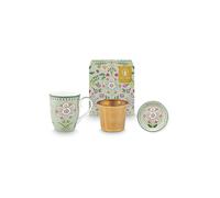 PIP STUDIO Set da tè Tea for One 3 pz. LILY&LOTUS Verde chiaro verde chiaro