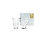 PIP STUDIO Set di 2 bicchieri da longdrink 400ml Flower White trasparente
