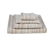 PiP Studio Set di 3 asciugamani per ospiti stampa geometrica sabbia 30 x 50 cm