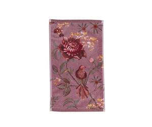 PiP Studio Set di 3 asciugamani per ospiti Secret Garden colore malva dimensioni 30 x 50 cm