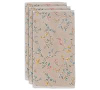 Pip Studio Set di asciugamani Les Fleurs, 3 pezzi, colore cachi, dimensioni 55 x 100 x 3