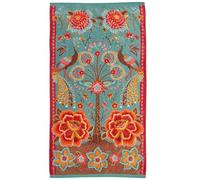 Pip Studio Telo mare Jungle Garden blu verde telo mare telo mare mare asciugamano sdraio fiori pavone tropicale esotico cotone
