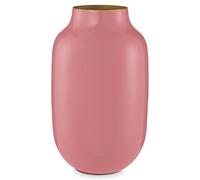Pip Studio Vaso in metallo, ovale, colore rosa, 30 cm