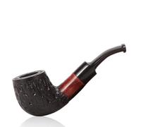 Pipa da Tabacco In Radica - Filtro da 3MM Pipa da Fumo Mini Palm Pipa Per Tabacco Retrò Gentleman Bent Type Fatta A Mano Regali Per Padre, Marito, Lui E Collezionisti