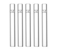 Pipa in vetro One Hitter per combustione di oli e aromaterapia - Confezione da 5