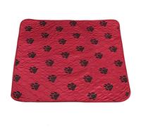 Pipa per cani, impermeabile stuoia di urina del cane letto riutilizzabile stuoia di addestramento del cane stuoia di alimentazione lavabile stuoia di alghe per cani da compagnia gatti(80*90cm-rosso)