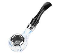 Pipa per tabacco, in porcellana bianca e blu, per tabacco, resistente, stile classico retrò marinaio, accessori per tubi in legno