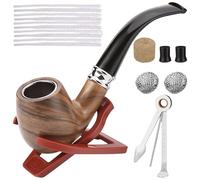 Pipa per tabacco: Set di pipe per tabacco, Set di pipa per tabacco con set regalo e accessori, Set di pipe perfetto per principianti per fumare, Set di pipe per tabacco, Set di pipe per tabacco, Set