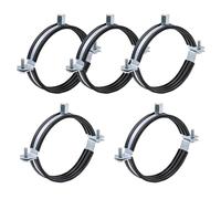 pipe clamp, Morsetto for staffa for tubo regolabile da 5 pezzi 20-160mm Supporto for cinghia for montaggio a soffitto a parete Gancio for tubo in acciaio inossidabile,hose connection(5pcs 50mm)