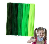 Pipe Cleaners - Colorful Fuzzy Sticks, Chenille Stems For Craft Making | Twisting Bar Set For Kids Craft Projects, Handmade Materials, Colored Wool Strips For Toy Making, Macaron Plush Strips