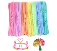 Pipe Cleaners Craft Supplies 11.81 Inches Soft Fuzzy Plush Sticks