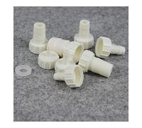 Pipe connector 10pcs G1/2 Female Thread To 4~20mm PE Straight Connectors Drip Irrigation Aquarium Fish Tank Air Pump Hose Joints and Silicone Gasket (Color : With Silicone Gasket, Size : G1l2x14mm)