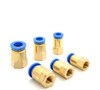 Pipe connector 1PC PCF Pneumatic Connector 4mm-12mm Fitting Thread 1/8" 1/4" 3/8" 1/2" Air Thread Female Straight Air Fitting (Color : 10mm OD Hose, Specification : 18)