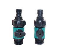 Pipe connector 2 PCs 3/4 Inch Male Thread Garden Quick Connector Car Water Pipe Fittings Garden Hose Extend The Connector (Diameter : Diameter 16mm) Plumbing Fittings