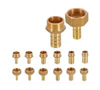 Pipe Connectors1pc Brass Fitting 6/8/10/12/14/16mm Hose Barb Tail 1/8" 3/8" 1/4" Male Connector Joint Copper Coupler Adapter(1l2bsp 14mm Barb M)