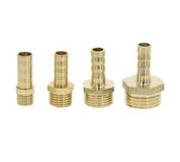 Pipe Connectors1pc Brass Fitting 6mm - 25mm 8 10mm Hose Barb Tail 1/8" 1/4" 3/8" 1/2" 3/4" 1" Male Connector Joint Copper Coupler Adapter(3/4'',12mm Barb)