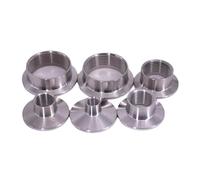 Pipe Connectors1pc Short 1/4" 3/8" 1/2" 3/4" 1" 1.25" .5" BSPT Female 2" Tri Clamp Fitting Connector 304 Stainless Homebrew(K50.5MM-3/4")