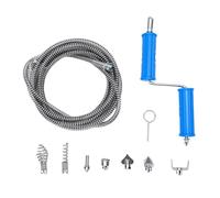 Pipe Drain Auger with Drill Attachment Flexible Clog Remover Plumbing Snake Tool for Kitchen Bathroom Shower Sink 3 Meters