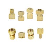 Pipe Fittings 3/8 1/2 3/4 Inch Brass Hose Quick Connector 8/11 16mm 20mm 25mm Copper Water Stop Connector Garden Hose Water Accessory 1 (Color : 3I4 x F)
