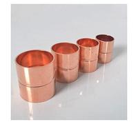 Pipe Fittings 6.35mm 1/4" Inner Diameter Copper End Feed Straight and Equal Diameter Connection Plumbing Fitting Socket Welding Water Gas Oil Thickness is 0.65mm