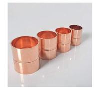 Pipe Fittings 9.52mm 3/8" Inner Diameter Copper End Feed Straight Equidistant Coupling Plumbing Fitting Sleeve Welding Water Gas Oil 0.7mm Thickness