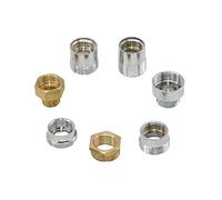 Pipe Fittings Brass 1/2 Inch to 3/4 3/8 Threaded Connector Male 1/2 3/4 3/8 Female Threaded Hose Repair Copper Connector for Faucet Shower Faucet 1pcs (Color : 3I4 to 1I2)