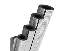 Pipe freeze protection, open-ended self-adhesive insulation pipe, aluminum foil surface layer, rubber foam material, waterproof(Id 22mm,THK10mm)