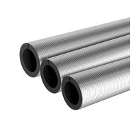 Pipe Insulation Foam Tube, Aluminum Foil Covers for Spigot,Sprinkler, Outside Pipes, Pre Slit Self Adhesive(ID*TH 43*50mm/1.69*1.97in)